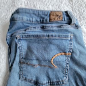 X-Long Size 14 American Eagle Jegging Light Wash